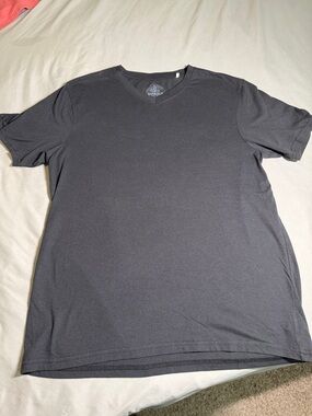 Prana Men's Charcoal Short Sleeve V-Neck Tee